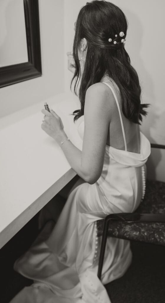 Intimate wedding or elopement capturing meaningful moments between the couple in a beautiful location.