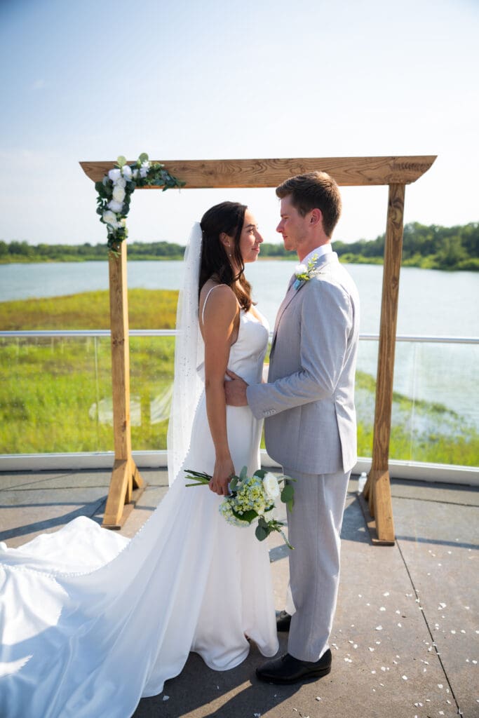 Intimate wedding or elopement capturing meaningful moments between the couple in a beautiful location.