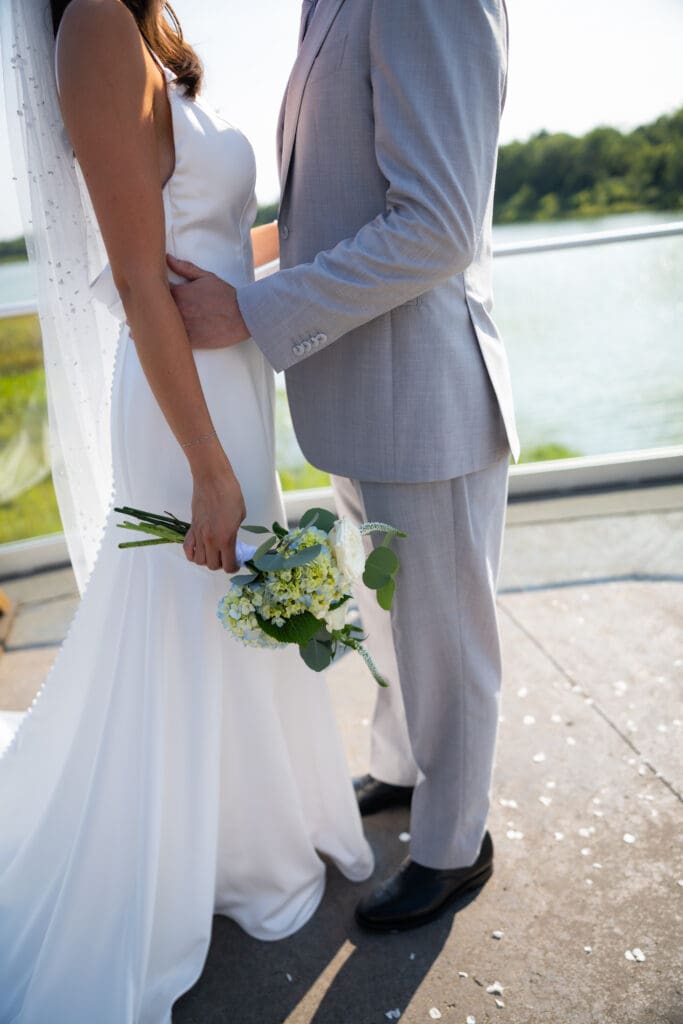 Intimate wedding or elopement capturing meaningful moments between the couple in a beautiful location.