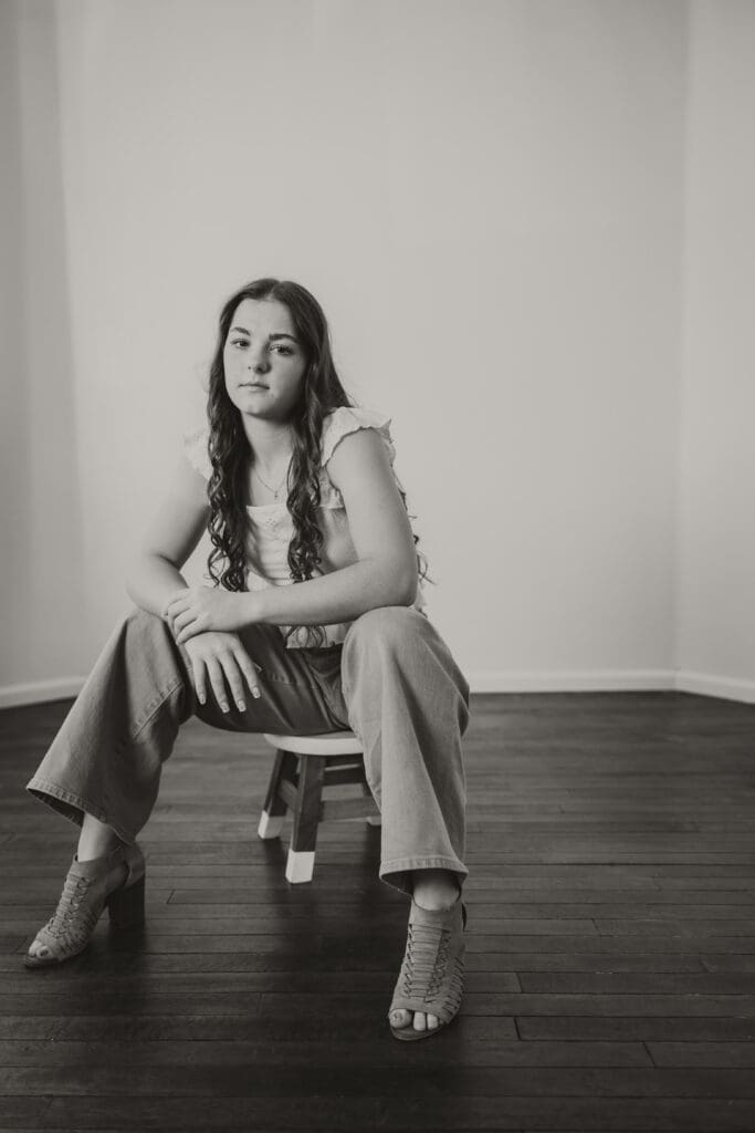 Senior Photographer Mount Pleasant Iowa session with high school senior