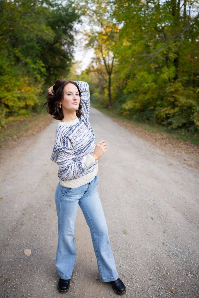 Washington Iowa senior girl fall session