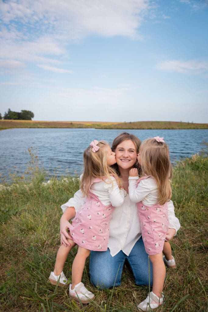 Family photo on Wayland Iowa farm