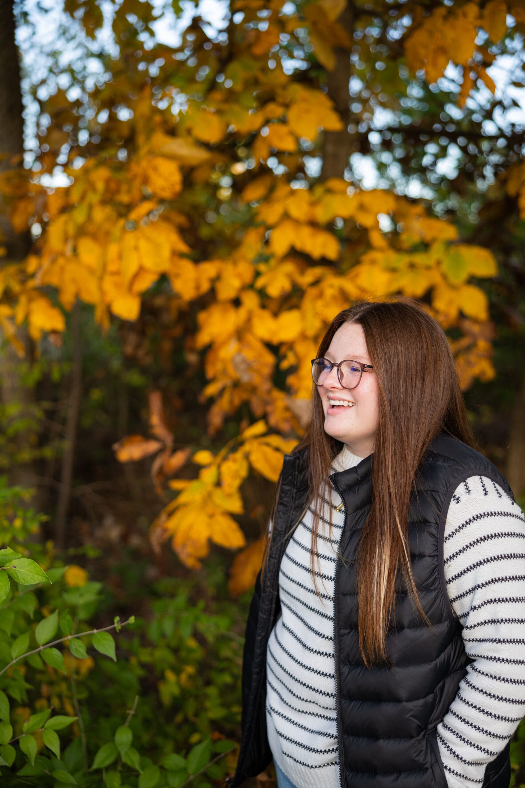 Senior girl fall session