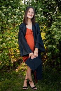 Kirkwood College Washington High School Iowa Senior Cap and Gown Photo